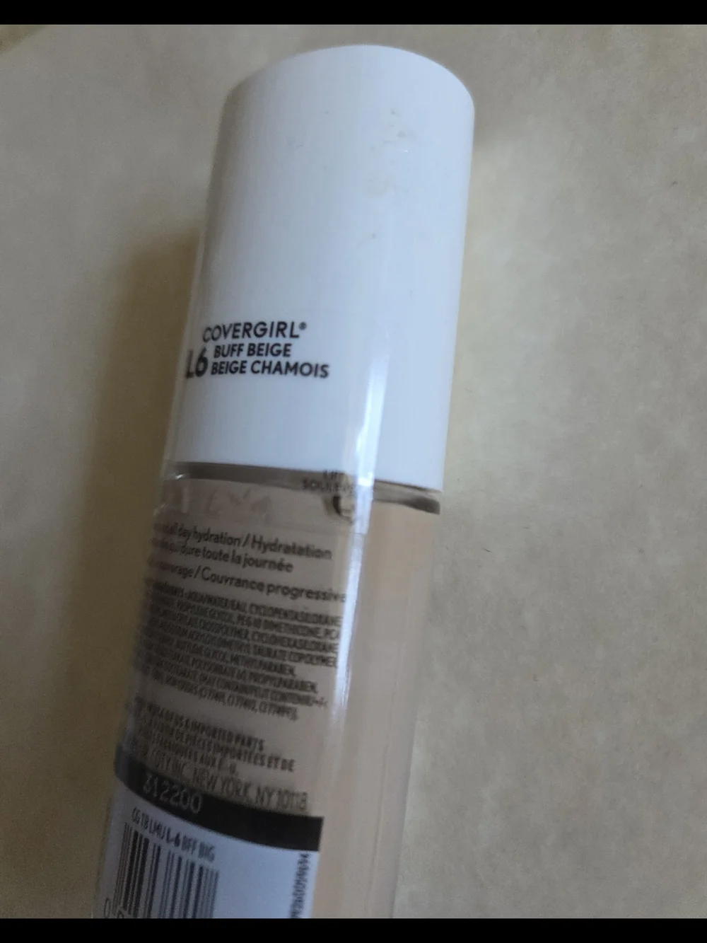 COVERGIRL TruBlend Oil-free Liquid Foundation, L-6 Buff Beige 1 fl oz NEW SEALED
